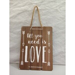All You need Is Love‎ Wooden Picture